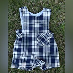 Vintage Florence Eiseman/I. Magnin plaid romper - size 2T